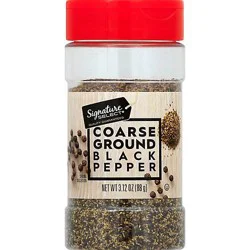 Signature Select Black Pepper Ground Coarse - 3.12 Oz