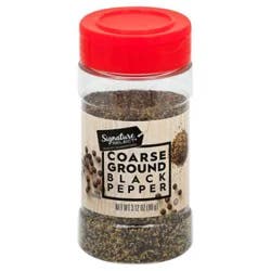 Signature Select Black Pepper Ground Coarse - 3.12 Oz