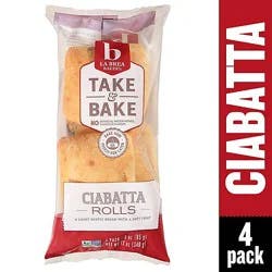 La Brea Bakery Take & Bake Bread Rolls Ciabatta - 4-3 Oz