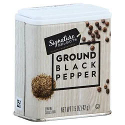 Signature Select Black Pepper Ground - 1.5 Oz