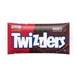 Twizzlers Twists Hersheys Chocolate Flavored Licorice Style Candy Bag - 12 Oz