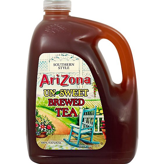 slide 1 of 1, Arizona Brewed Tea Unsweet Southern Style - 128 Fl. Oz., 128 fl oz