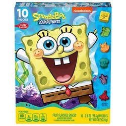 Betty Crocker Fruit Flavored Snacks Assorted Fruit Flavors Spongebob Squarepants - 10-0.8 Oz
