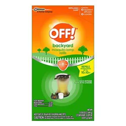 Off! Repels Mosquitoes Up To 10x10 Feet Backyard Mosquito Repellent Lamp Refill - 2 Count