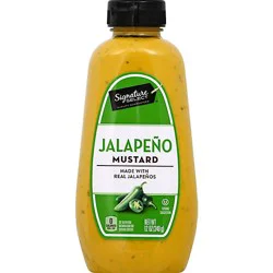 Signature Select Mustard Spicy Jalapeno - 12 Oz