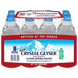 Crystal Geyser Spring Water Natural Alpine - 8-8 Fl. Oz.