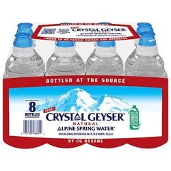 Crystal Geyser Spring Water Natural Alpine - 8-8 Fl. Oz.