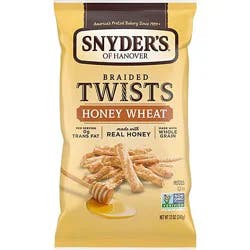 Snyder's Of Hanover Honey Wheat Braided Pretzel Twists - 12 Oz