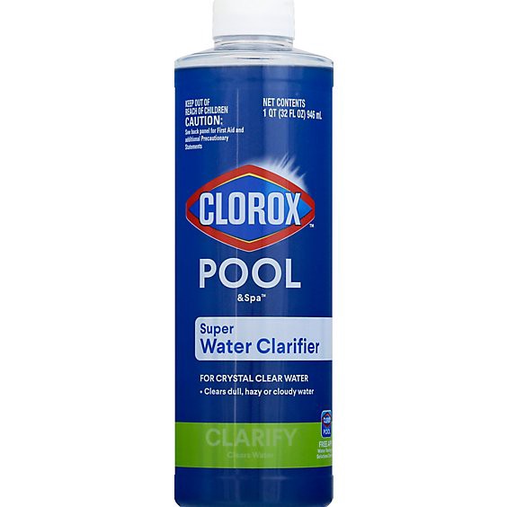 slide 1 of 1, Clorox Pool & Spa Super Water Clarifier - 32 Oz, 32 oz