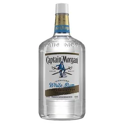 Captain Morgan White Rum Glass Bottle - 1.75 Liter