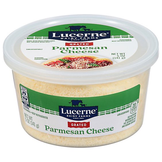 slide 1 of 1, Lucerne Cheese Grated Parmesan Tub - 5 Oz, 5 oz