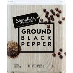 Signature Select Black Pepper Ground - 3 Oz
