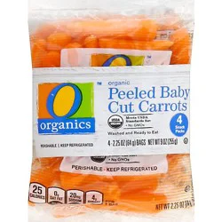 O Organics Snack Pack Carrots - 9 Oz