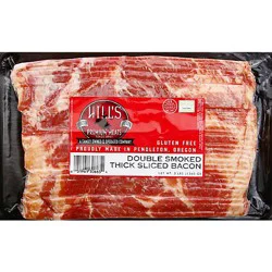 Hill's Double Smoked Thick Sliced Bacon - 3 Lb
