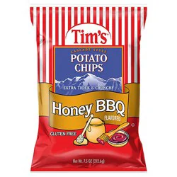 Tims Potato Chips Honey Bbq - 7.5 Oz