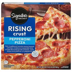 Signature Select Pizza Rising Crust Pepperoni Frozen - 30.5 Oz