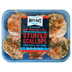 Matlaws Stuffed Scallops - 15 Oz