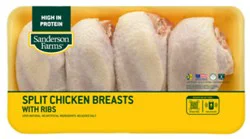 Sanderson Farms Jumbo Split Chicken Breast - 4.5 Lb