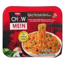 Nissin Chow Mein Noodle Premium Spicy Teriyaki Beef Flavor - 4 Oz
