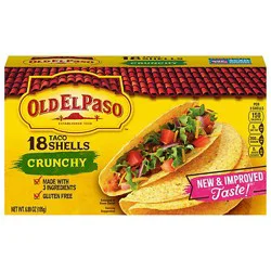 Old El Paso Taco Shells Crunchy Box 18 Count - 6.89 Oz