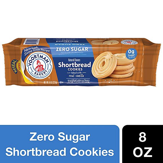slide 1 of 1, Voortman Bakery Sugar Free Shortbread Cookies - 8 Oz, 8 oz
