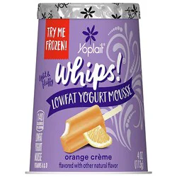 Yoplait Whips! Yogurt Mousse Low Fat Orange Creme Flavored - 4 Oz