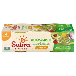 Sabra Classic Guacamole Singles - 4 Count - 2 Oz.