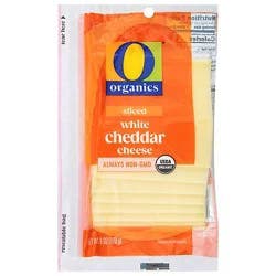 O Organics Cheese Sliced White Cheddar - 6 Oz