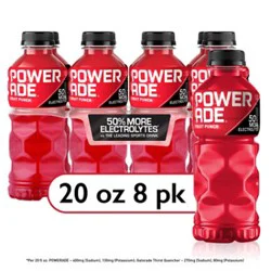 Powerade Sports Drink Electrolyte Enhanced Fruit Punch - 8-20 Fl. Oz.