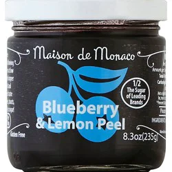 Maison De Monaco Preserves Blueberry & Lemon Peel - 8.3 Oz