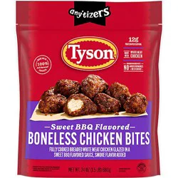 Tyson Anytizers Frozen Sweet Bbq Flavored Boneless Chicken Bites Bag - 1.5 Lb