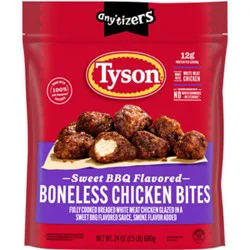 Tyson Anytizers Frozen Sweet Bbq Flavored Boneless Chicken Bites Bag - 1.5 Lb