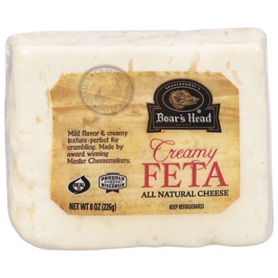 slide 1 of 1, Boars Head Cheese Feta Pre-Cut - 8 Oz, 8 oz