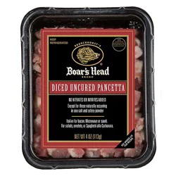 Boars Head Pancetta Diced - 4 Oz