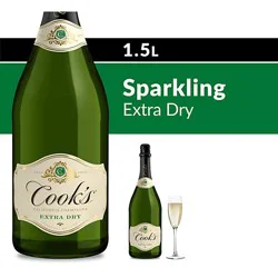 Cook's California Champagne Extra Dry White Sparkling Wine - 1.5 Liter