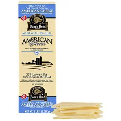 Boar's Head Cheese American White 25% Lower Fat Low Sodium
