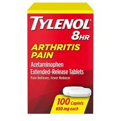 Tylenol Arthritis Pain Reliever Fever Reducer Caplet 650 Mg - 100 Count