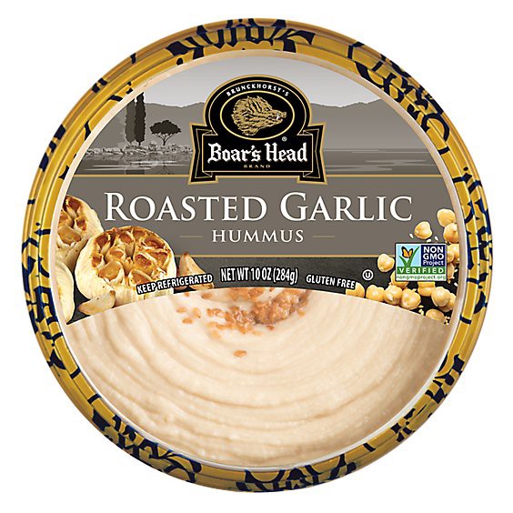 slide 1 of 1, Boars Head Hummus Roasted Garlic - 10 Oz, 10 oz