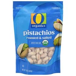 O Organics Pistachios Roasted & Salted - 7 Oz