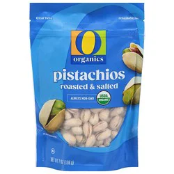 O Organics Pistachios Roasted & Salted - 7 Oz