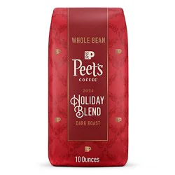 Peet's Holiday Blend Dark Roast Whole Bean Coffee - 10 Oz
