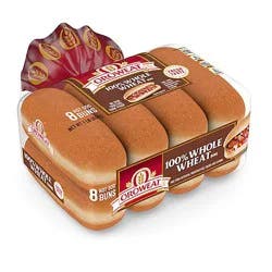 Oroweat Whole Grains 100% Whole Wheat Hot Dog Buns - 8 Ct