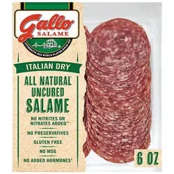 Gallo Salame Deli Thin Sliced All Natural Uncured Salame - 6 Oz