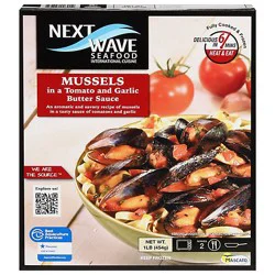 Next Wave Seafood Mussels In Tomato And Garlic Butter Sauce - 16 Oz