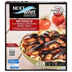 Next Wave Seafood Mussels In Tomato And Garlic Butter Sauce - 16 Oz