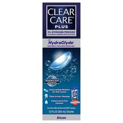 Clear Care Hydroglid With Lens Cp - 12 Oz