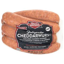 Dietz & Watson Jalapeno Cheddarwurst - 16 Oz