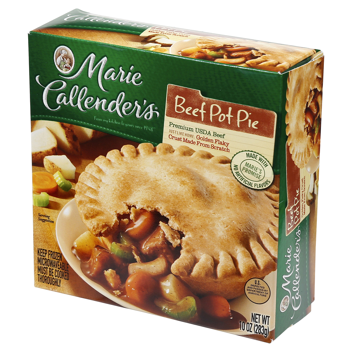 slide 6 of 6, Marie Callender's Beef Pot Pie, Frozen Meal, 10 OZ, 10 oz