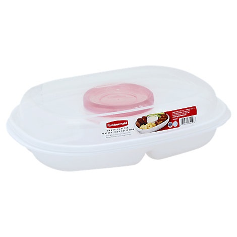 slide 1 of 1, Rubbermaid Party Platter - Each, 1 ct
