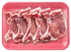 Pork Sirloin Chops Bone In Thin Cut - 2 Lb